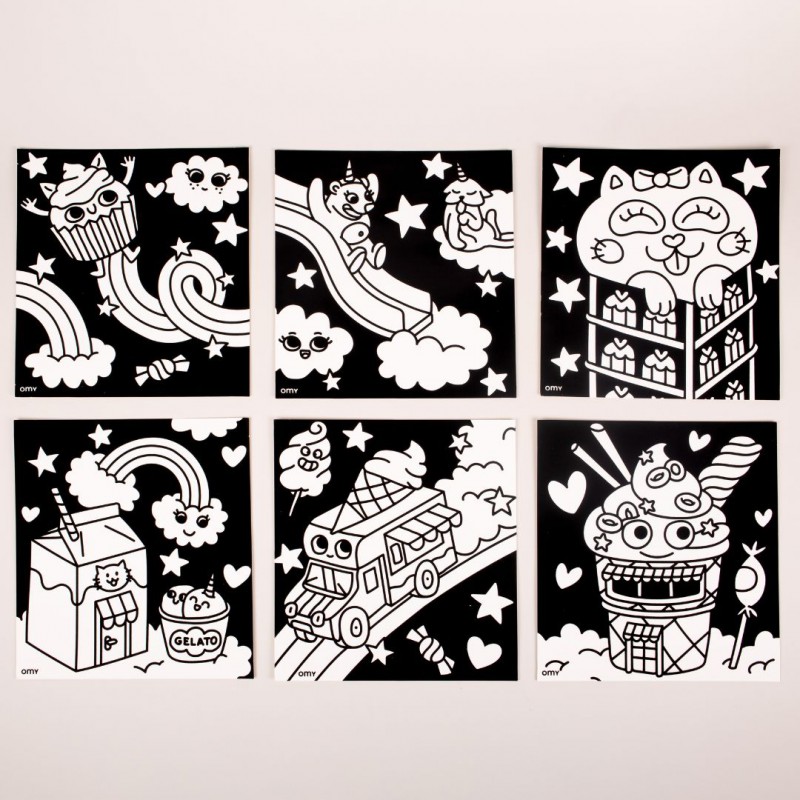 Omy - Coloriage velours - Kawaii Voir la slide Omy - Coloriage velours - Kawaii