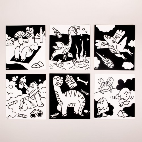 Omy - Coloriage velours - Dino Omy - Coloriage velours - Dino
