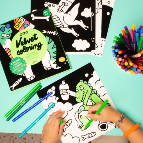 Omy - Coloriage velours - Dino Omy - Coloriage velours - Dino