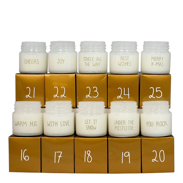 My Flame - Bougies Calendrier de l'avent - White