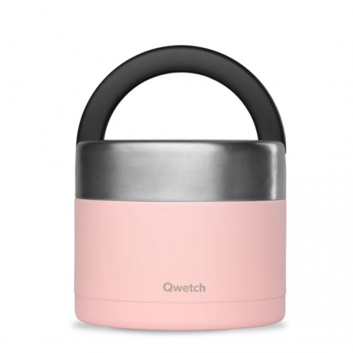 Boîte repas isotherme Pastel rose 850 ml avec poignée - Qwetch Boîte repas isotherme Pastel rose 850 ml avec poignée - Qwetch