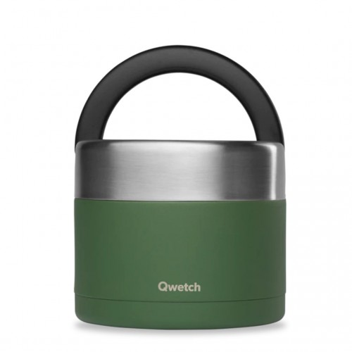 Boîte repas isotherme Kaki 850 ml avec poignée - Qwetch Boîte repas isotherme Kaki 850 ml avec poignée - Qwetch