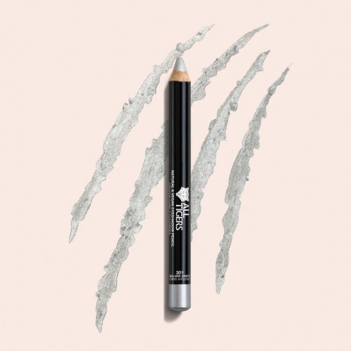All Tigers – Fard à paupières Gris Argent 301 – Vegan & Naturel