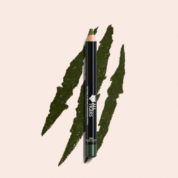 All Tigers – Fard à paupières Vert Olive 304 – Vegan & Naturel