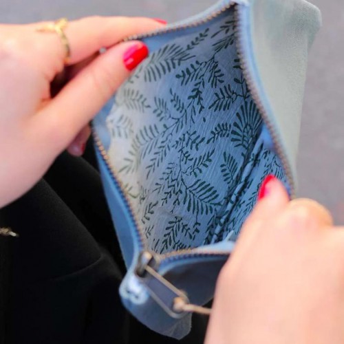 Petite pochette zippée en coton bio GOTS – Idéale pour accessoires Petite pochette zippée en coton bio GOTS – Idéale pour accessoires