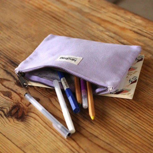 Petite pochette zippée en coton bio GOTS – Idéale pour accessoires Petite pochette zippée en coton bio GOTS – Idéale pour accessoires