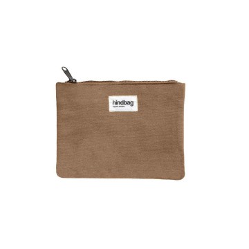 Petite pochette zippée en coton bio GOTS – Idéale pour accessoires