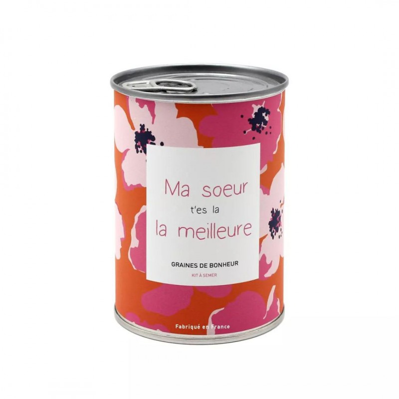 Kit à semer "Ma soeur t'es la meilleure" - Mauvaises Graines Voir la slide Kit à semer "Ma soeur t'es la meilleure" - Mauvaises Graines