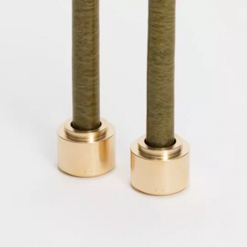 Duo de bougeoirs FOLIES 1920 en laiton or - Maison Pechavy Duo de bougeoirs FOLIES 1920 en laiton or - Maison Pechavy