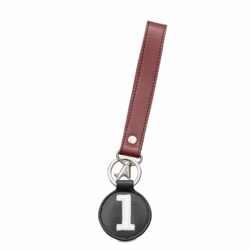 Porte clefs en cuir de couleur brun et noir Entre 2 Rétros Porte clefs en cuir de couleur brun et noir Entre 2 Rétros