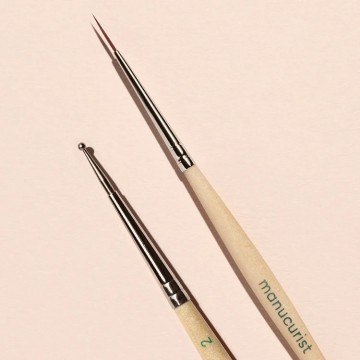 Manucurist - Duo Nail Art Dotting Tool & Pinceau - Précision & Créativité