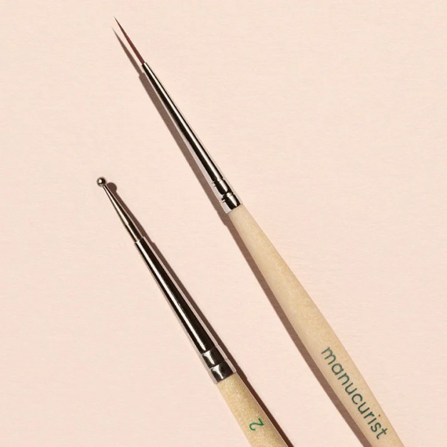 Manucurist - Duo Nail Art Dotting Tool & Pinceau - Précision & Créativité