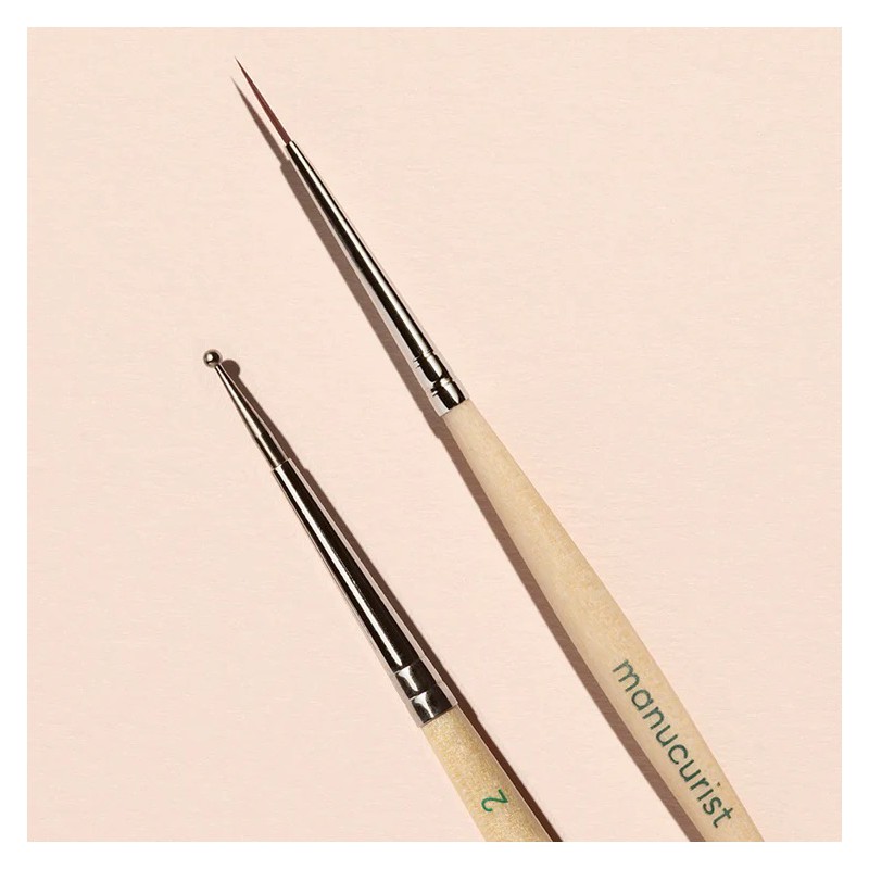 Voir la slide Manucurist - Duo Nail Art Dotting Tool & Pinceau - Précision & Créativité