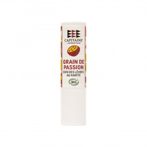 Baume à lèvres bio - grain de passion - Capitaine Cosmétiques Baume à lèvres bio - grain de passion - Capitaine Cosmétiques