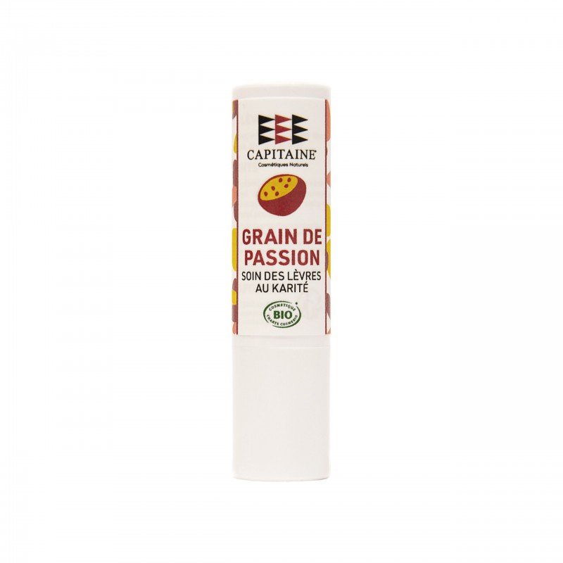 Baume à lèvres bio - grain de passion - Capitaine Cosmétiques Voir la slide Baume à lèvres bio - grain de passion - Capitaine Cosmétiques