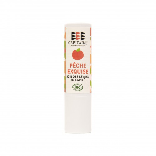 Baume à lèvres bio - pêche exquise - Capitaine Cosmétiques