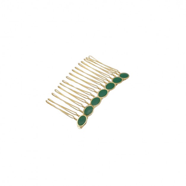 Gypso - Barette Joséphine - doré/vert sauge