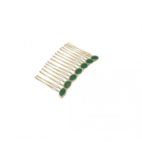 Gypso - Barette Joséphine - doré/vert sauge