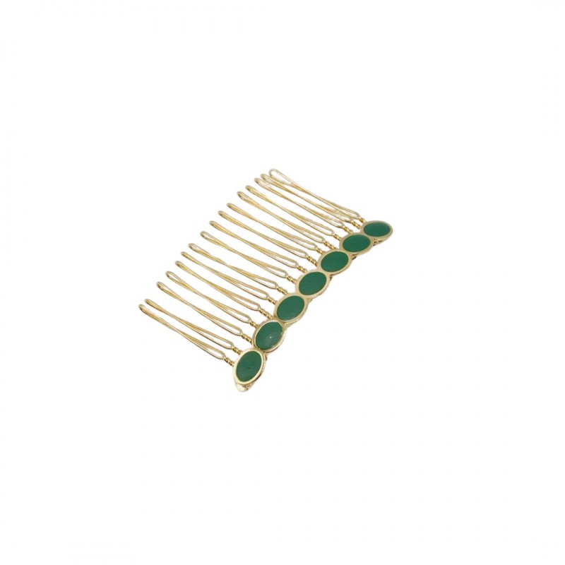 Voir la slide Gypso - Barette Joséphine - doré/vert sauge