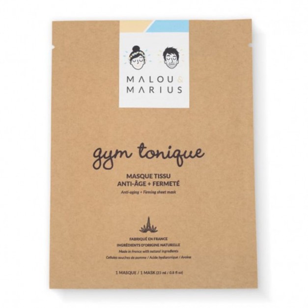 Masque visage Gym tonique : anti-âge et vitalité - Malou et Marius