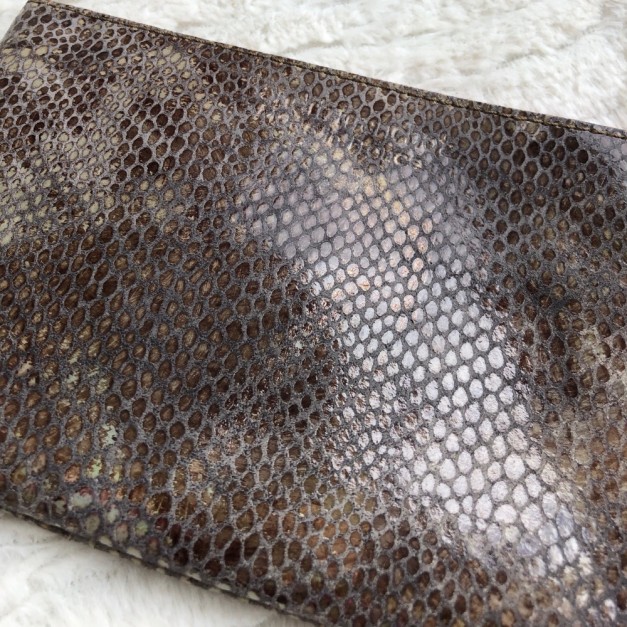 Pochette beige snake S ou M