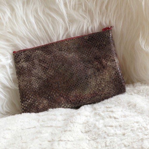 Pochette beige snake S ou M Pochette beige snake S ou M