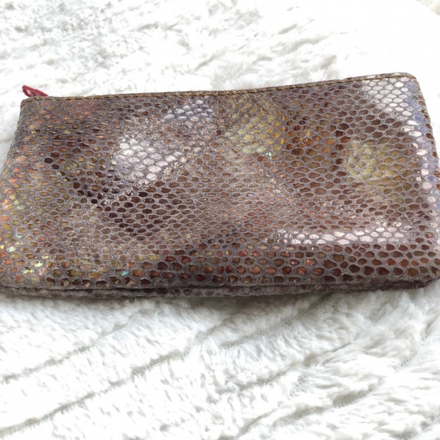 Pochette beige snake S ou M