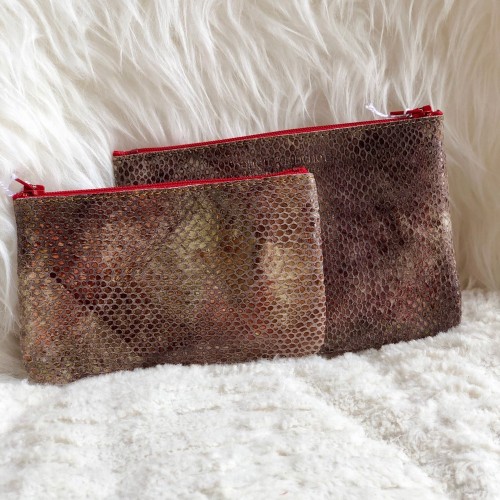 Pochette beige snake S ou M Pochette beige snake S ou M
