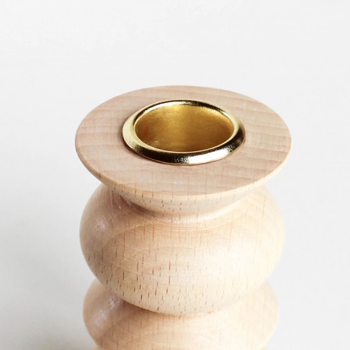 5MM Paper - Bougeoir totem en bois - court Nr 5 5MM Paper - Bougeoir totem en bois - court Nr 5