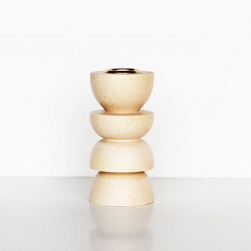 5MM Paper - Bougeoir totem en bois - moyen Nr 4 5MM Paper - Bougeoir totem en bois - moyen Nr 4