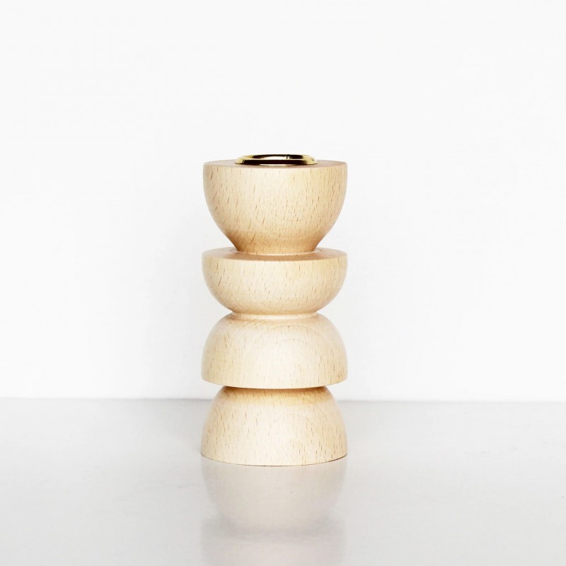 5MM Paper - Bougeoir totem en bois - moyen Nr 4 Voir la slide 5MM Paper - Bougeoir totem en bois - moyen Nr 4