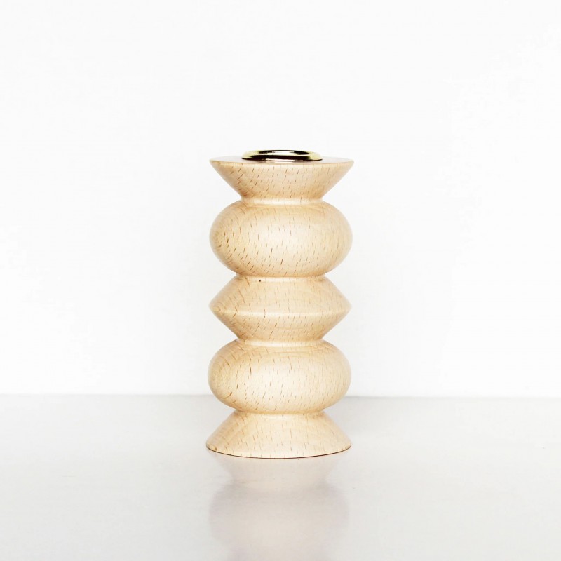 5MM Paper - Bougeoir totem en bois - moyen Nr 5 Voir la slide 5MM Paper - Bougeoir totem en bois - moyen Nr 5