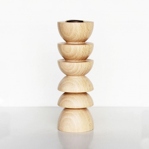 5MM Paper - Bougeoir totem en bois - Grand Nr 4 5MM Paper - Bougeoir totem en bois - Grand Nr 4