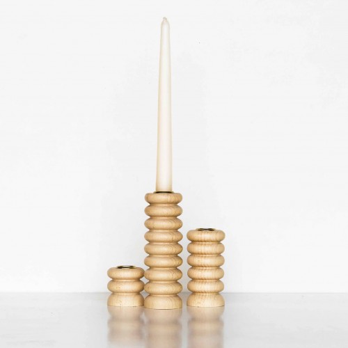 5MM Paper - Bougeoir totem en bois - grand Nr 1 5MM Paper - Bougeoir totem en bois - grand Nr 1