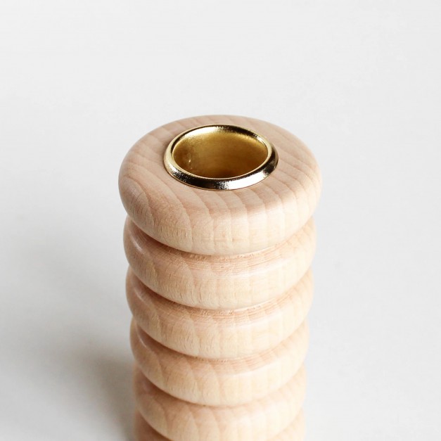 5MM Paper - Bougeoir totem en bois - grand Nr 1