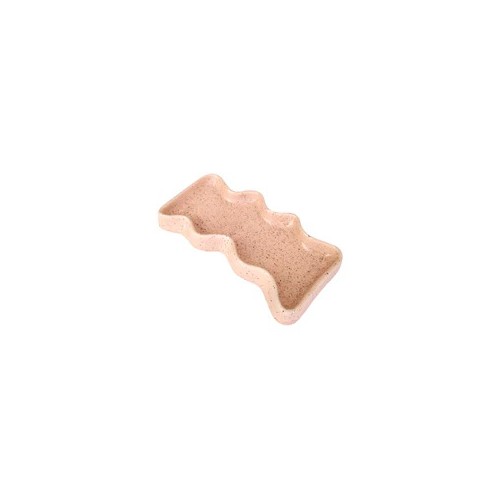 5MM Paper - Plateau vague en Céramique - Rectangle pêche