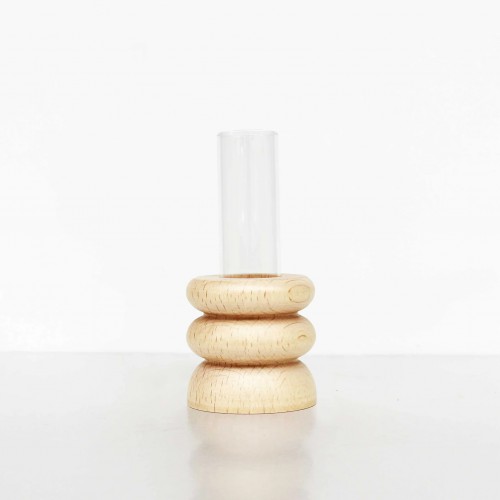 5MM Paper - vase de table en bois Totem - court Nr 1 5MM Paper - vase de table en bois Totem - court Nr 1
