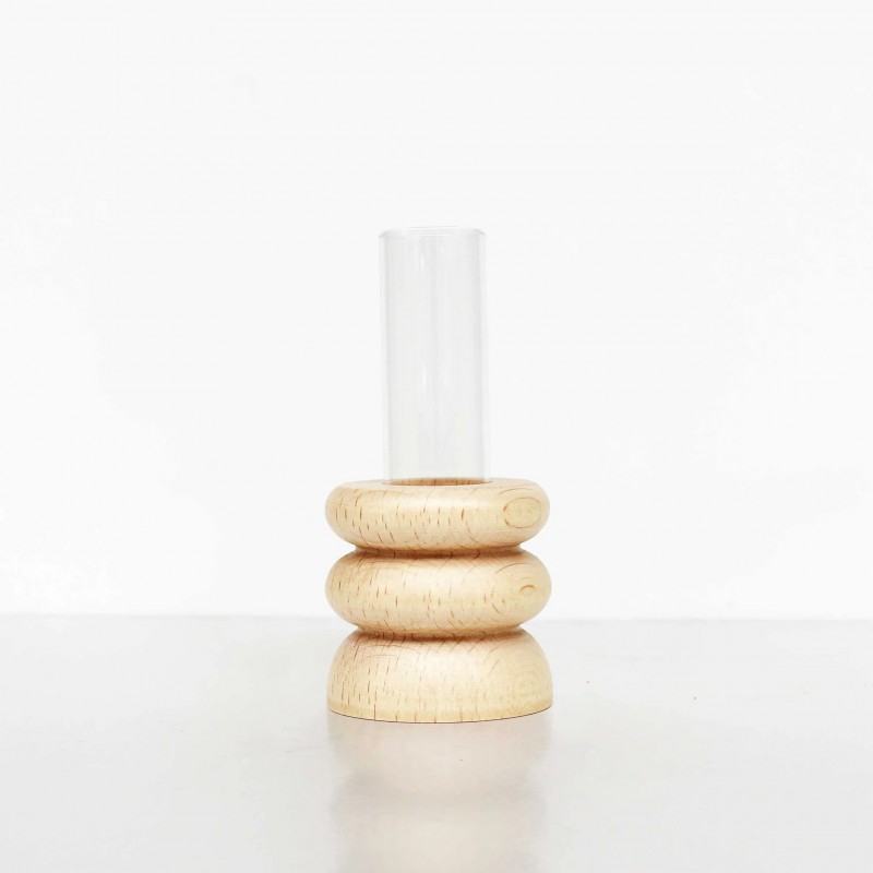 5MM Paper - vase de table en bois Totem - court Nr 1 Voir la slide 5MM Paper - vase de table en bois Totem - court Nr 1