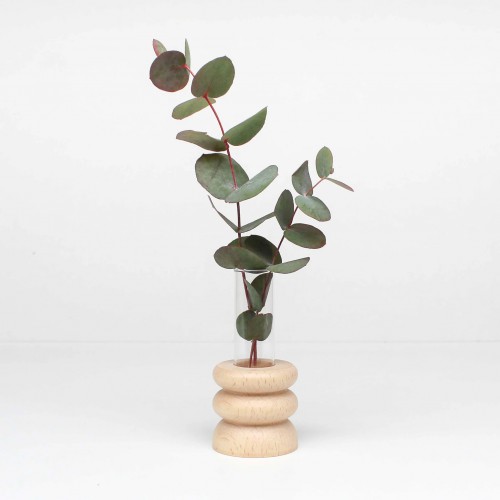 5MM Paper - vase de table en bois Totem - court Nr 1 5MM Paper - vase de table en bois Totem - court Nr 1