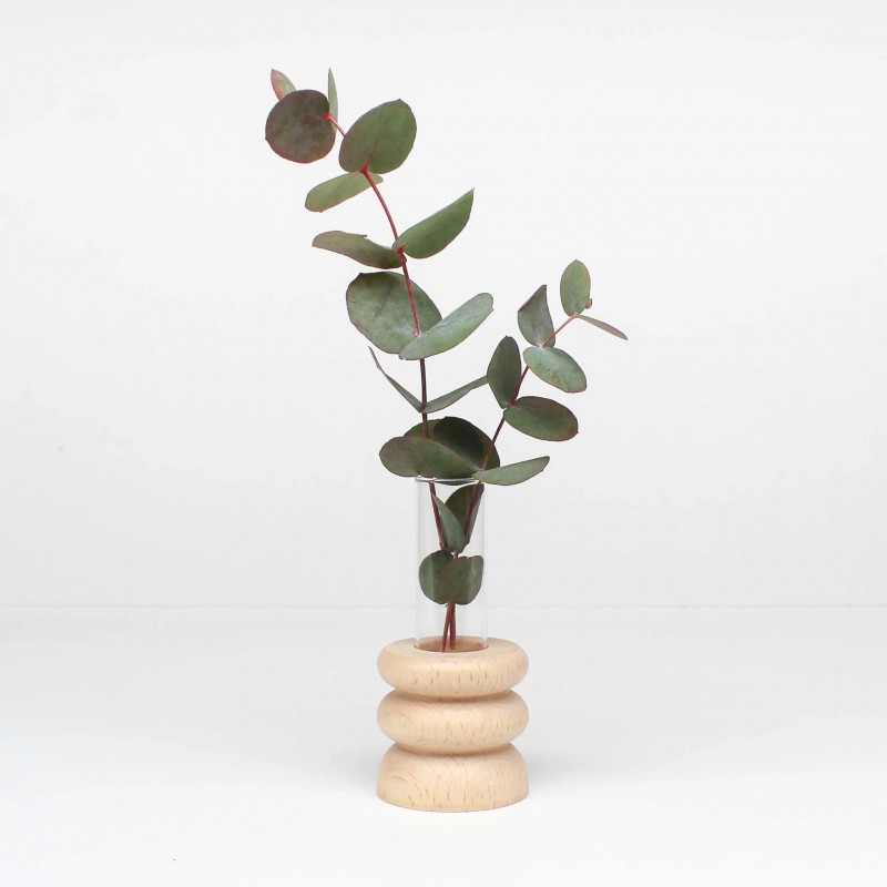 5MM Paper - vase de table en bois Totem - court Nr 1 Voir la slide 5MM Paper - vase de table en bois Totem - court Nr 1