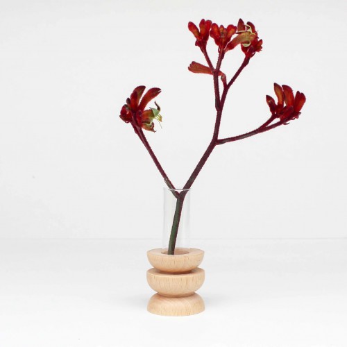 5MM Paper - vase de table en bois Totem - court Nr 4 5MM Paper - vase de table en bois Totem - court Nr 4