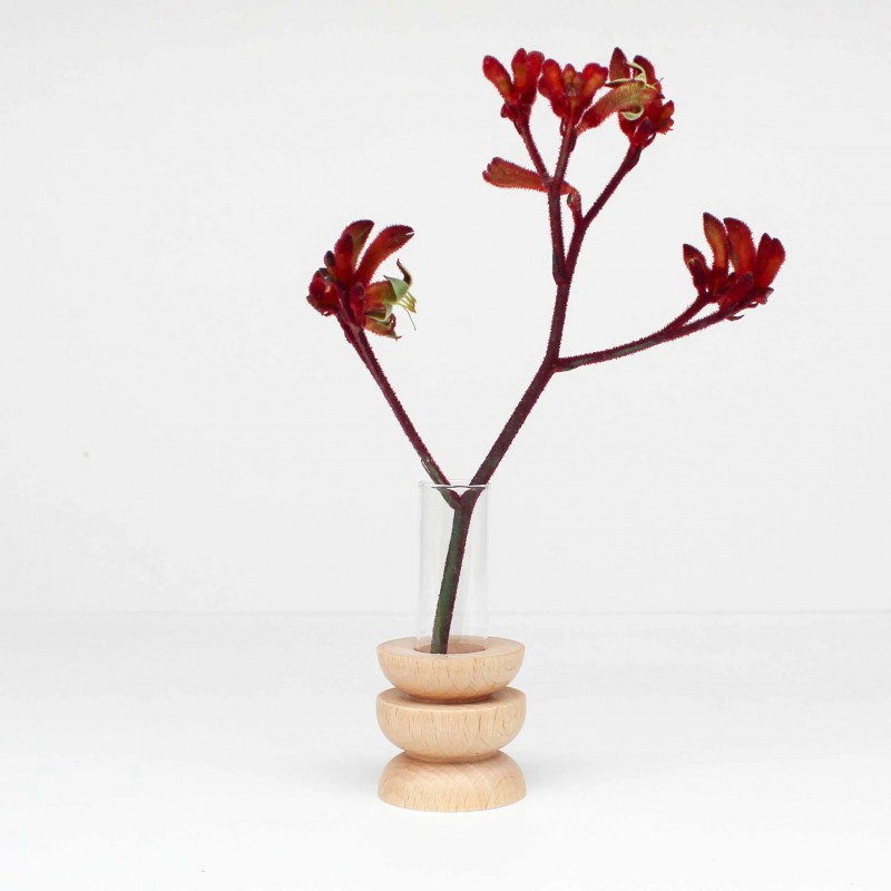 5MM Paper - vase de table en bois Totem - court Nr 4 Voir la slide 5MM Paper - vase de table en bois Totem - court Nr 4
