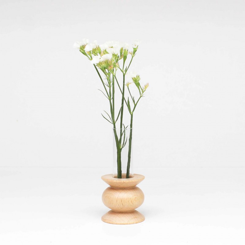 5MM Paper - vase de table en bois Totem - court Nr 5 Voir la slide 5MM Paper - vase de table en bois Totem - court Nr 5