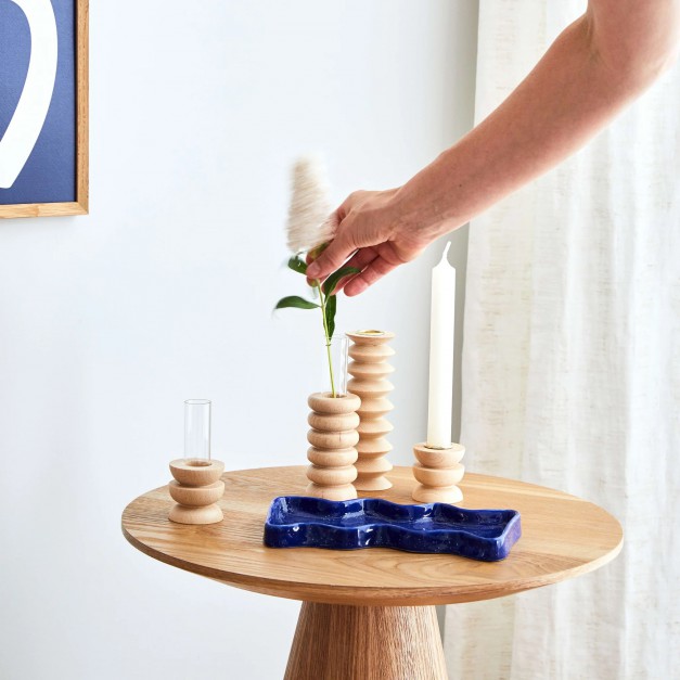 5MM Paper - vase de table en bois Totem - Moyen Nr 1
