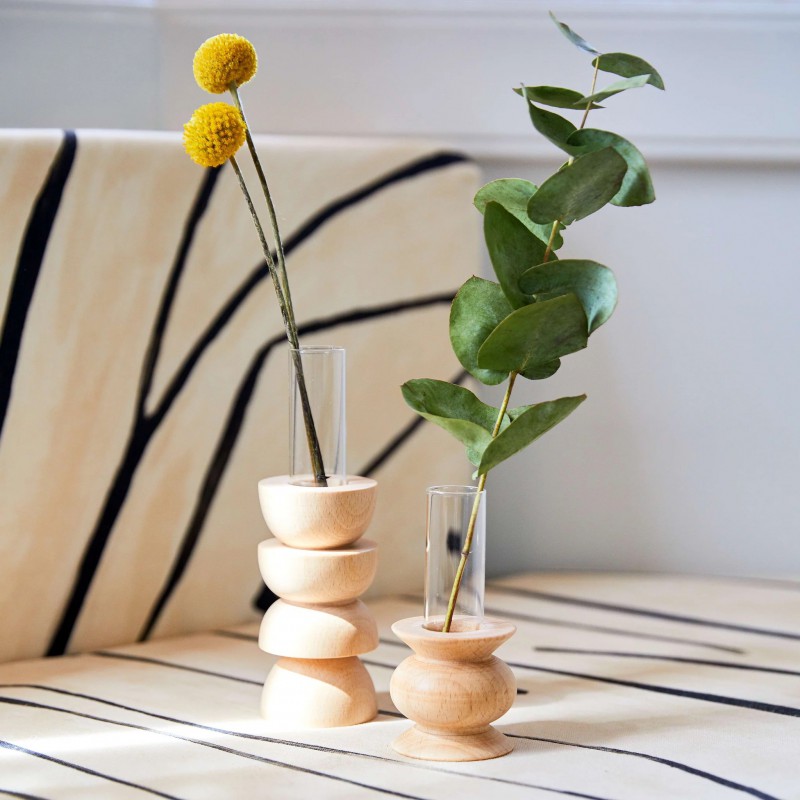 5MM Paper - vase de table en bois Totem - Moyen Nr 4 Voir la slide 5MM Paper - vase de table en bois Totem - Moyen Nr 4