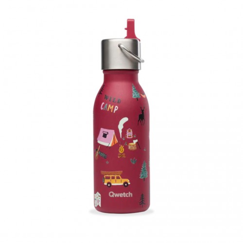Gourde isotherme enfant Yosemite Grenat 350 ml - Qwetch