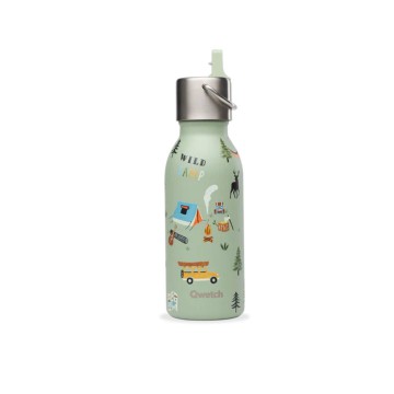 Gourde isotherme enfant Yosemite Vert Tilleul 350 ml - Qwetch