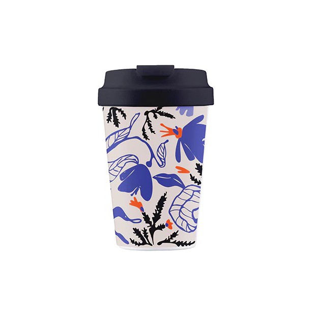 Mug de voyage - Black fern - 350ml - Bioloco - chic mic