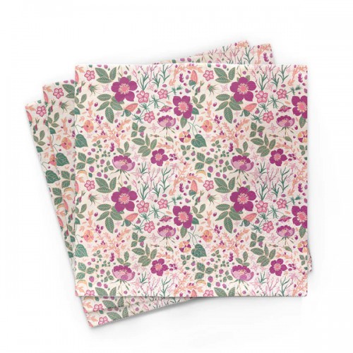 20 Serviettes Bambou 33x33 cm - In full bloom - Chic Mic 20 Serviettes Bambou 33x33 cm - In full bloom - Chic Mic