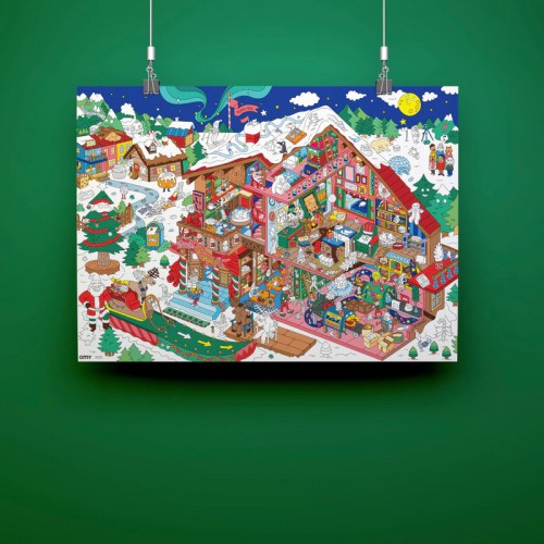 Omy - Poster géant Atelier du Père Noël Omy - Poster géant Atelier du Père Noël
